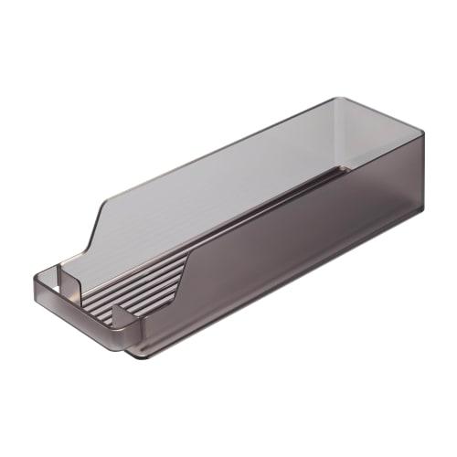 Yamazaki Tower Refrigerator Can Storage, Small, Black, W37.5 X D11.3 X H8.2cm, 1480mm, Perfect for Refrigerator Storage