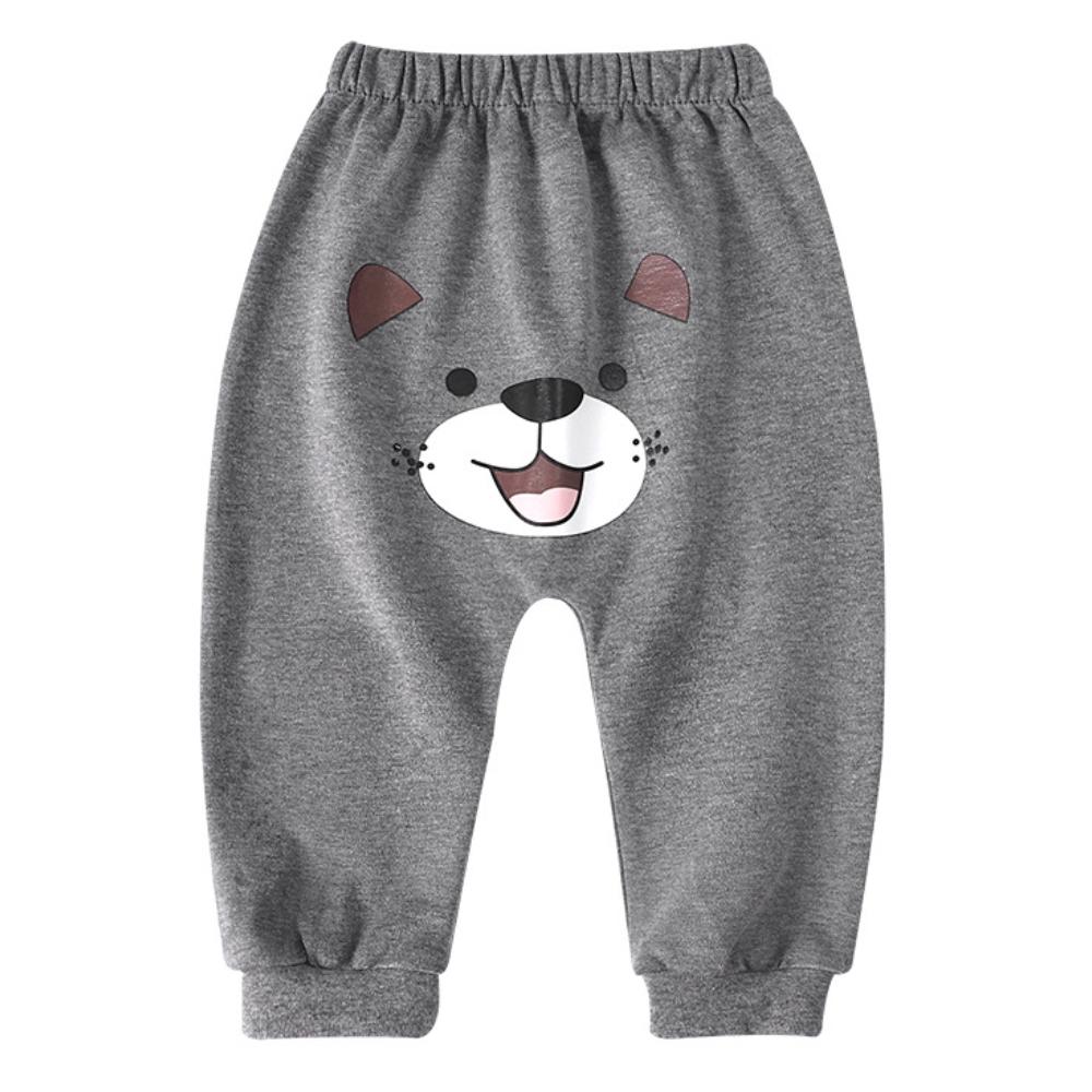 Kawaii Cartoon Printed Baby Boys Girls Long Pants High Waist Casual Harem Trousers