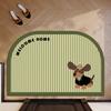 Cute Dog Door Carpet Toilet Bathroom Bathroom Absorbent Non-slip Floor Mat Toilet Sink New Foot Cushion