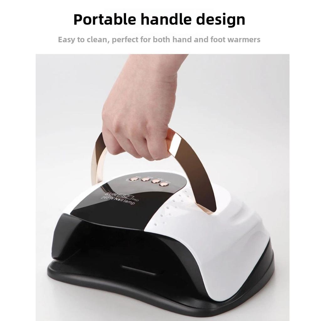 High Power Handheld UV LED Nail Lamp Portable Gel Nail Polish Curing Phototherapy Machine