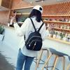 Female Backpack Large Capacity Anti-Theft Backpack Simple Black Bags For Women Girls Travel Rucksack Soft Nylon Shoulder Bag