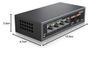 FOXNEO 2.5Gbps Switching Hub with 6 Ports (4x2.5G RJ45 and 2x10G SFP+) - Ideal for Personal and Home Use - Silent Fanless Design - Desktop or Wall Mou