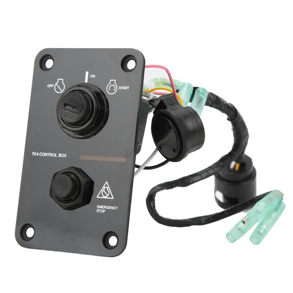 Outboard Engine Ignition Key Switch Panel Assembly 704‑82570‑08‑00 Replacement for 2 4 Stroke Motors
