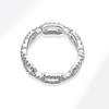 Full Paved Zircon Chain Link Ring For Women Fashionable Luxury Statement Index Finger Jewelry Trendy Personalized