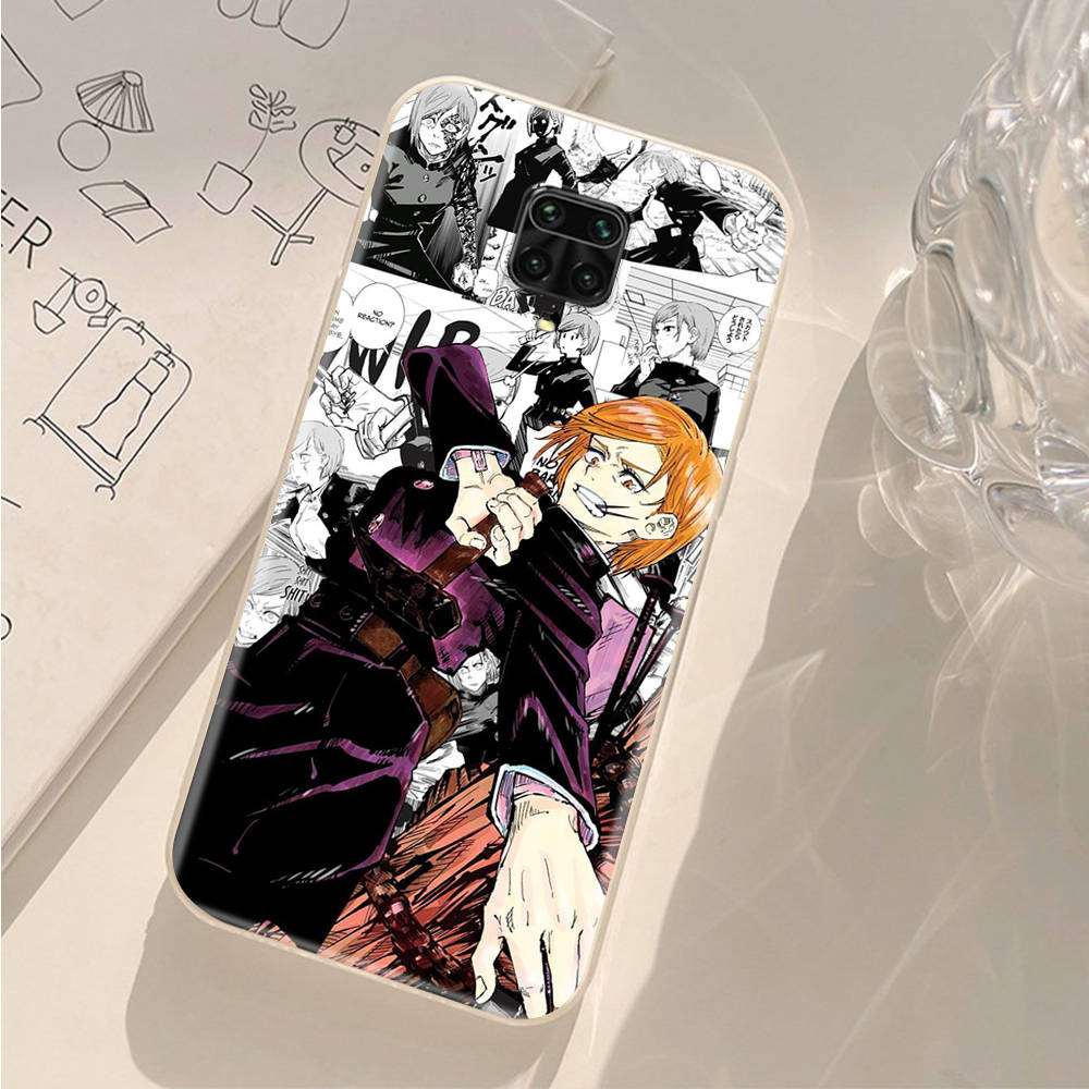AD76 Jujutsu Kaisen Clear Case for Samsung A04 A14 A23 A34 A54 M23 M33 M52 M53 Realme 10 9 C30S C35 C55 VIVO Y02 Y21 Y33S Y51 X80 V25 Cover