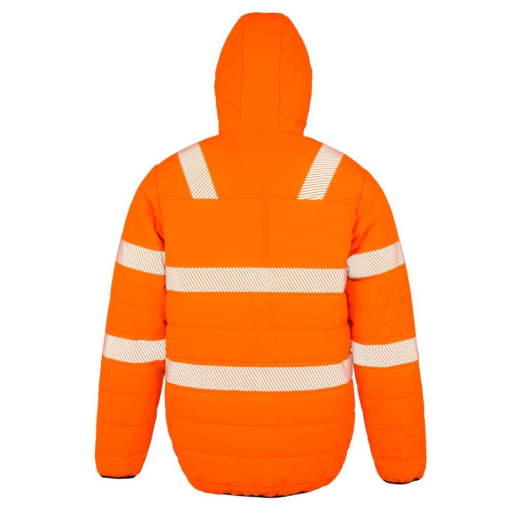 Result Genuine Recycled Mens Ripstop High-Vis Padded Jacket