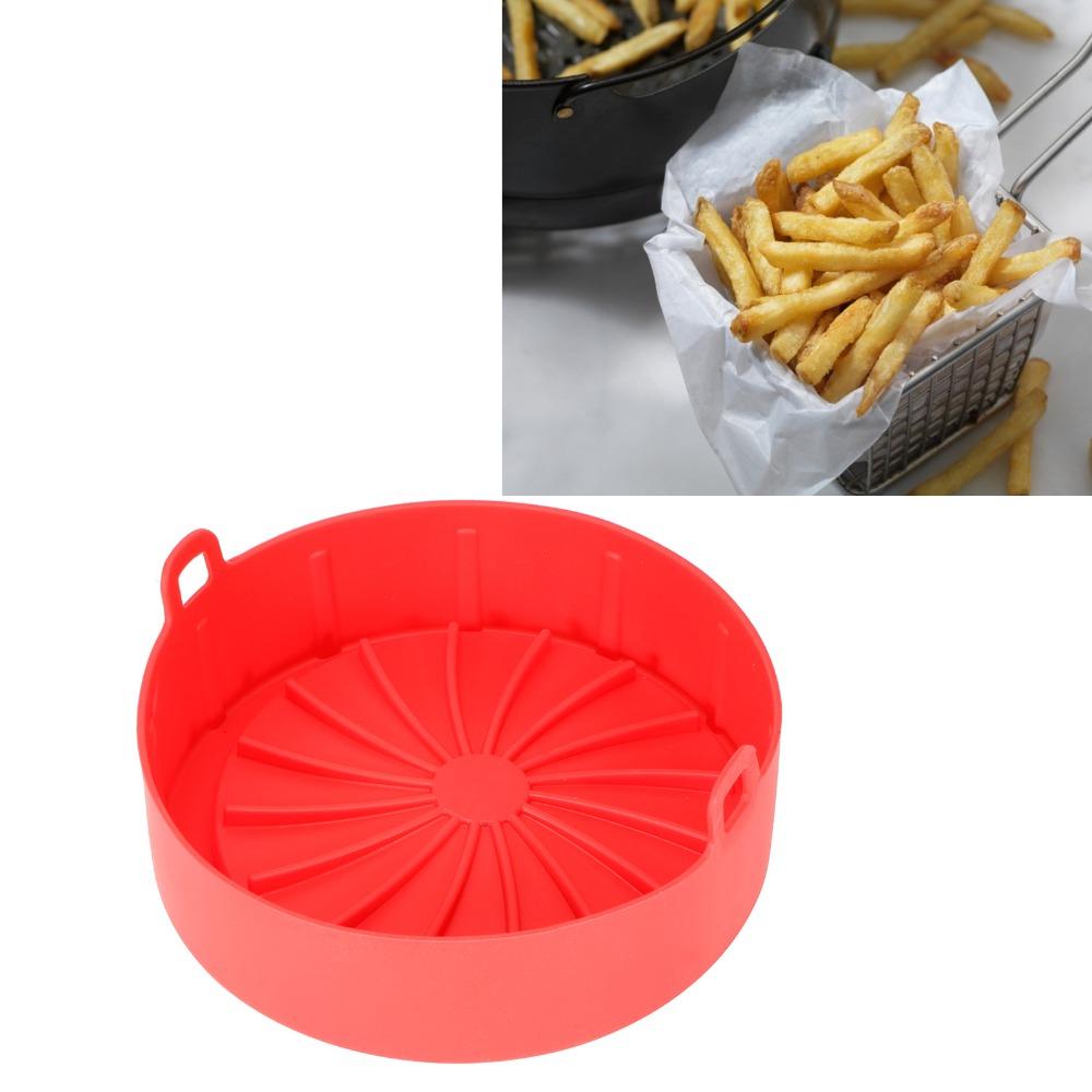 Heat Resistant Air Fryer Silicone Pot Food Grade Silicone Air Fryer Basket Liner Cooking Baking