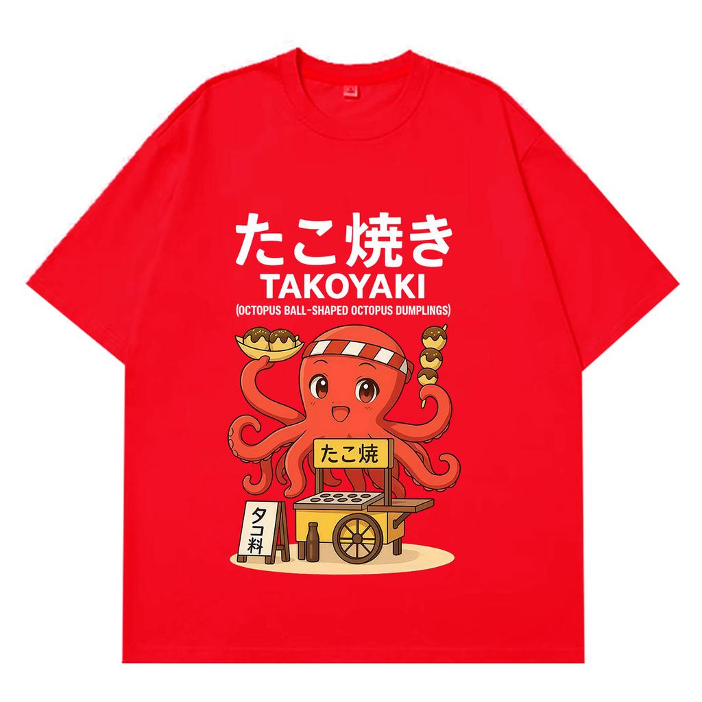 Funny Japanese Osaka Dotonbori Drunken Octopus Vintage T Shirts Unisex Unisex Casual Fashion 100 Cotton Short Sleeve Loose Tshirt