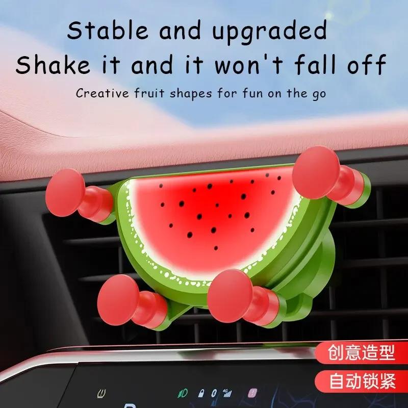 Cartoon Universal Gravity Car Phone Holder Air Vent Clip Mount Auto GPS Stand Compatible with iPhone Xiaomi And Smartphones