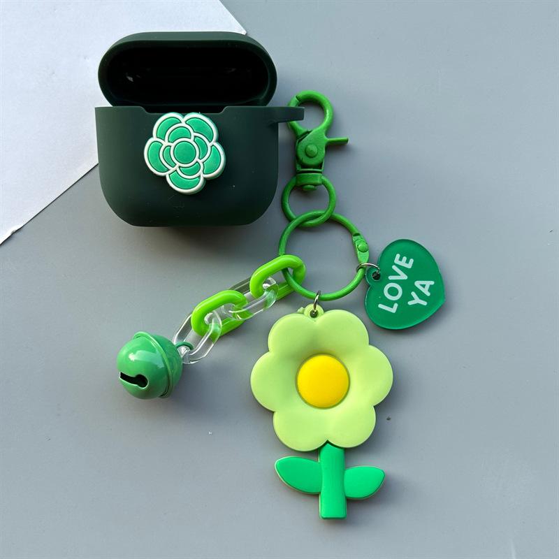 Suitable for AirPods pro1 wireless bluetooth headset case apple 1 flower cartoon 1/1 silicone soft case