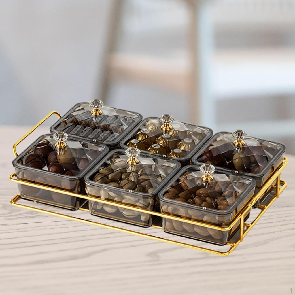 Dry Fruit Tray Divided Snacks Dish Containers Fashion Easy to Clean Food Storage Bowls Appetizer
