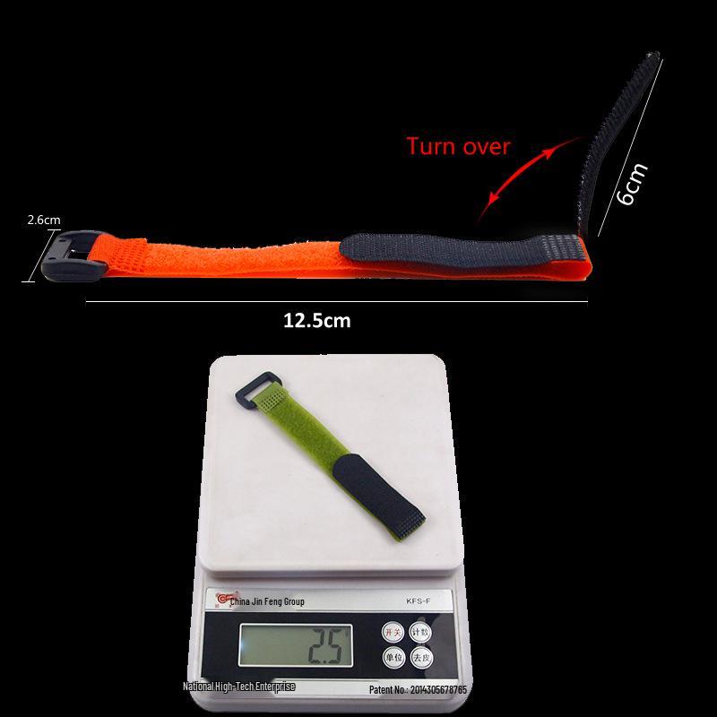 Velcro Sweatproof Fishing Rod Holder Strap - Lure Bait Tie Down, Nylon Cable Tie