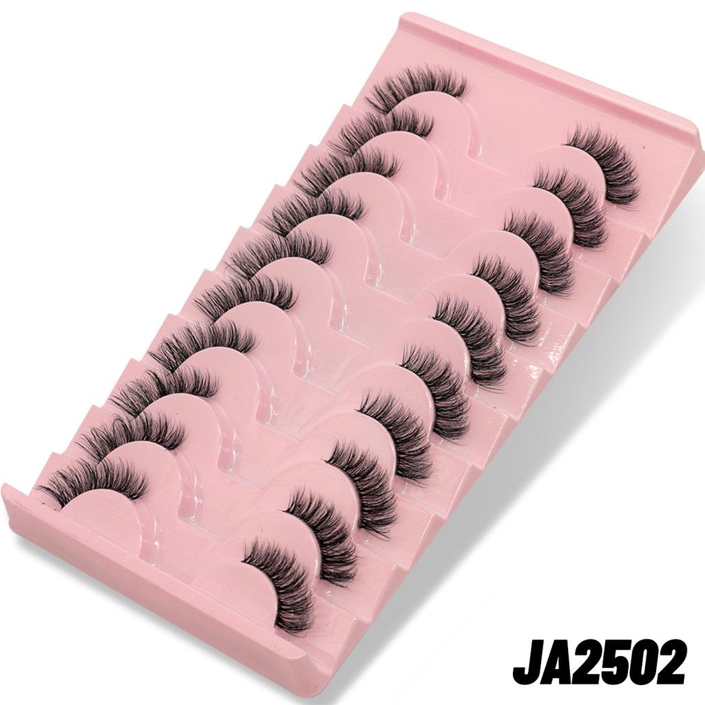 Half Fake Eyelashes Half Lashes Soft Natural Cat Eye Lashes Natural Look Nvisible Band Eyeashe Fluffy Eyelashes