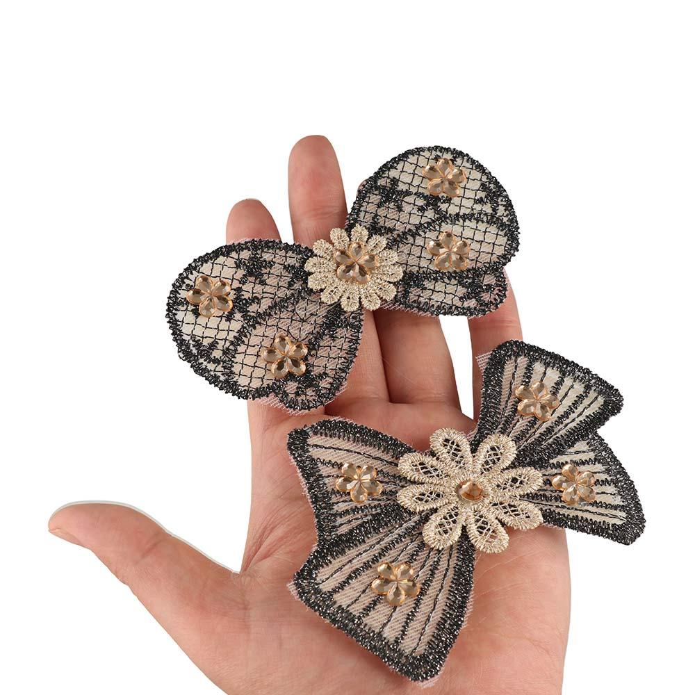 Bow Seamless Magic Paste Flower Bangs Paste Sweet   Ladies