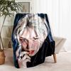 1pc Blanket Kpop Print Design, Lightweight Blanket for Sofa, Bed- Soft &Warm, Gift for All Seasons like Christmas, Halloween