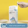 ZISIZ Individually Wrapped Disposable Plastic Straws