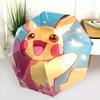 Pikachu-Muster, automatischer Klappschirm, tragbares und faltbares Design, 8 Rippen, ein Weihnachts- oder Geburtstagsgeschenk.