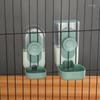 2 Pieces CageMounted Feeder and Waterer Transparent Cage with ConstantSupplyFed