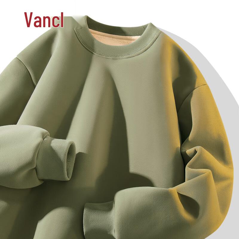 

VANCL Men s Lamb Fleece Lined Crewneck Sweatshirt