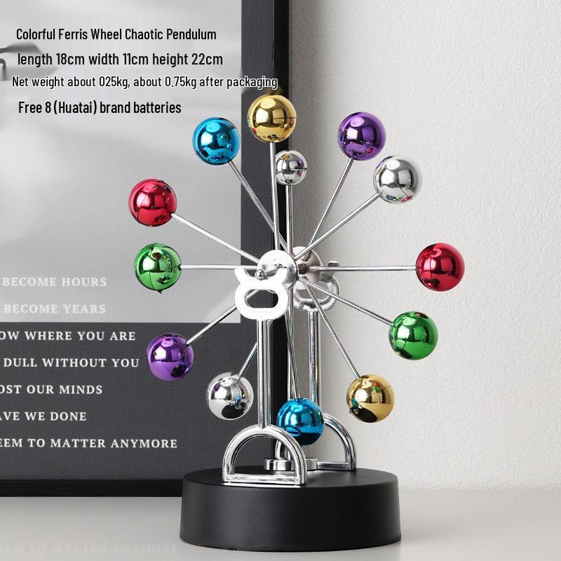 

Creative Modern Ferris Wheel Display: Rotating TV Cabinet & Wine Decor