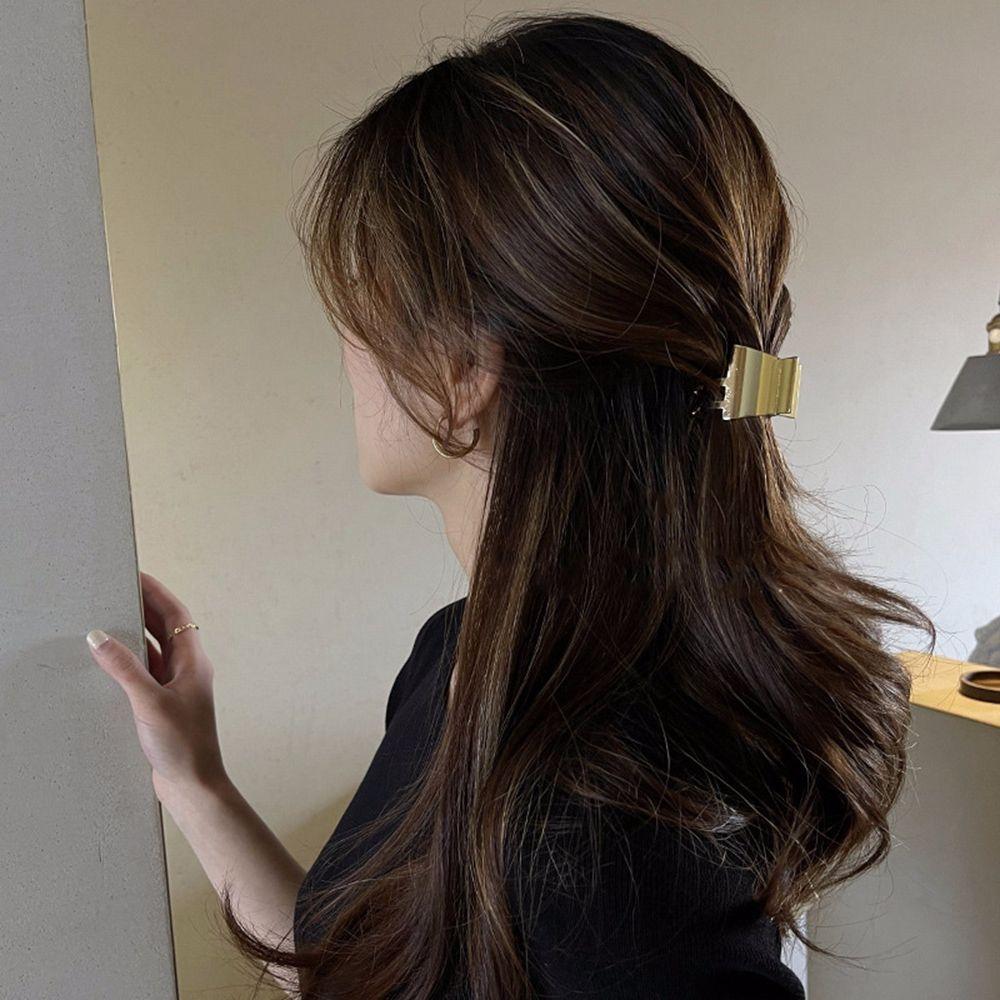 Elegant Sweet Zinc Zinc Alloy Korean Girls Female Metal Hair Claw Hair Clip Grasping Clip Hair Accessories