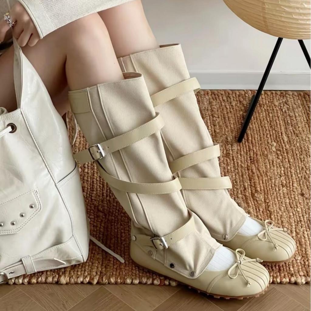 Niche Design Removable Two-wear Ballet Cool Boots Spring and Summer New Hollow Heightening Belt Buckle Boots