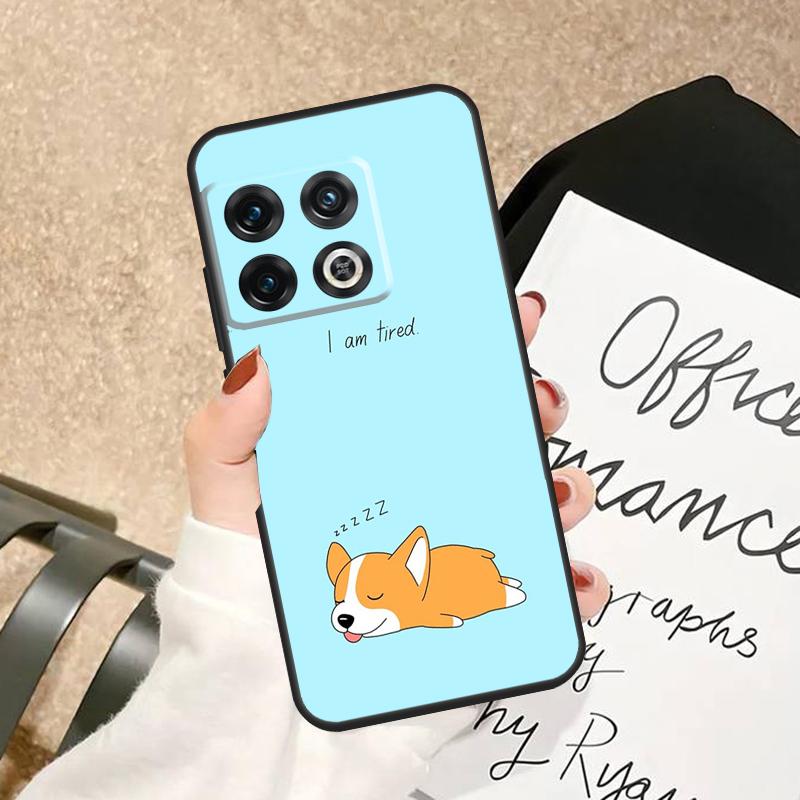 

Cute Cartoon Corgi Dog Case For OnePlus 15 R 12 12R 13T 13 13R 11 10 Pro 10T 8T Nord 5 CE 2 3 4 Lite N20 N30 Cover OnePlus Nord 4