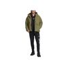 Adidas Solid Color Zip Hooded Down Jacket Men Outerwear Green HN9931