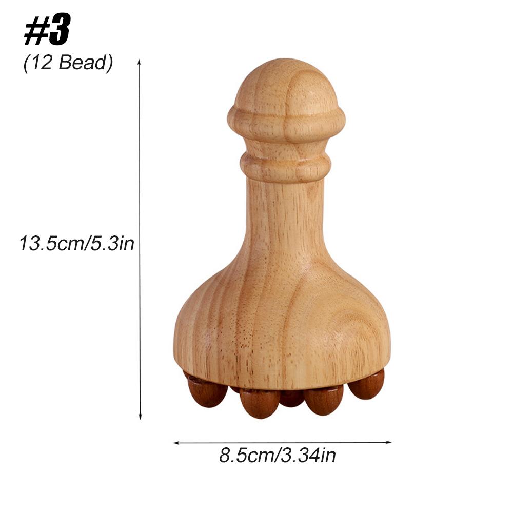 1Pcs  Wood Mushroom Massage Tools, Wooden Mushroom Massager, Drainage Massage Cup Tools For Body Shaping