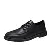 Lace-up Men's Shoes British Formal Men's Leather Shoes Europe, America 2025 Spring Youth Business Leisure Korean Version Small Leather Shoes