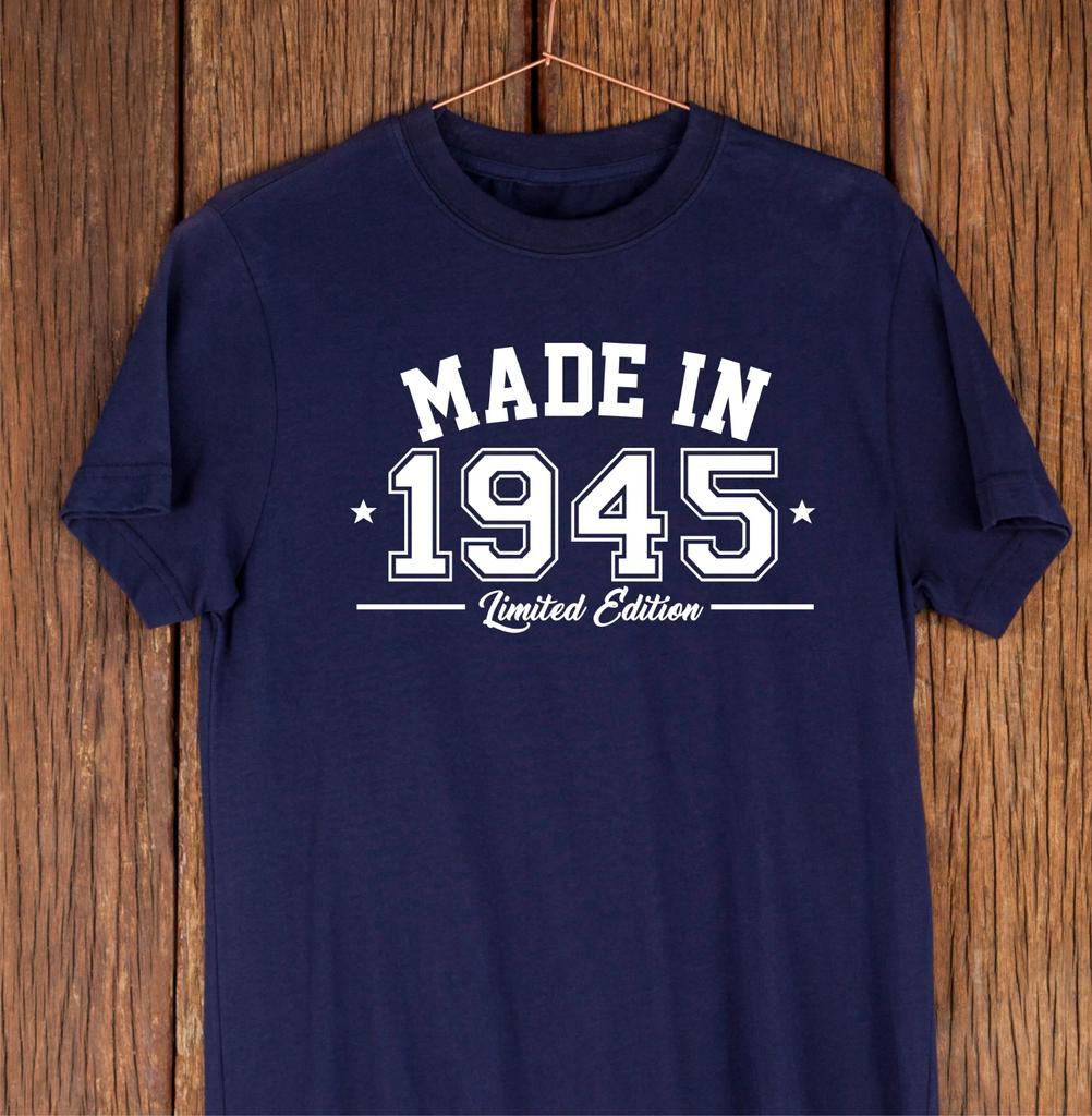 Maglietta Nata Nel 1945 - Regalo Originale per l'80° Compleanno, Maglietta per l'80° Compleanno