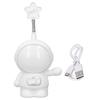 LED Desk Lamp 2 Lighting Modes Eye Protection USB Charging Astronaut Night Light with Pencil Sharpener for Home Desk