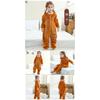 Kids Flannel Onesie Pajamas Cartoon Loungewear Christmas Costume Flannel Sleeping Bag Jumpsuit