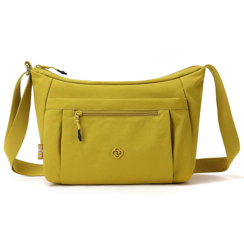 Borsa a tracolla in nylon impermeabile, grande capacità, borsa a spalla casual da donna