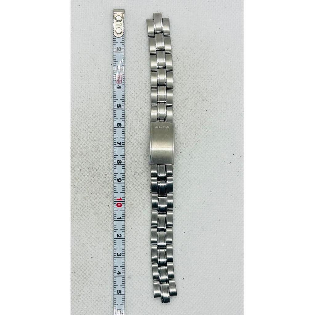 Used Seiko ALBA Alba watch strap mounting width 12mm made of stainless steel