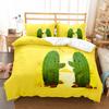 Cactus Duvet Cover Set Desert Plants Pattern Comforter Cover Double Single Size For Kids Teens Adults Bedding Set Quilt Cover