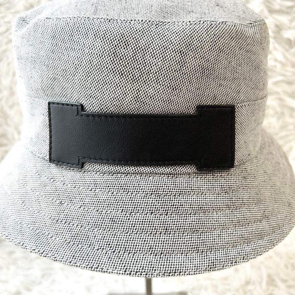 Used 24SSHERMES Fred Sangle H Bucket Hat Linen X Cotton