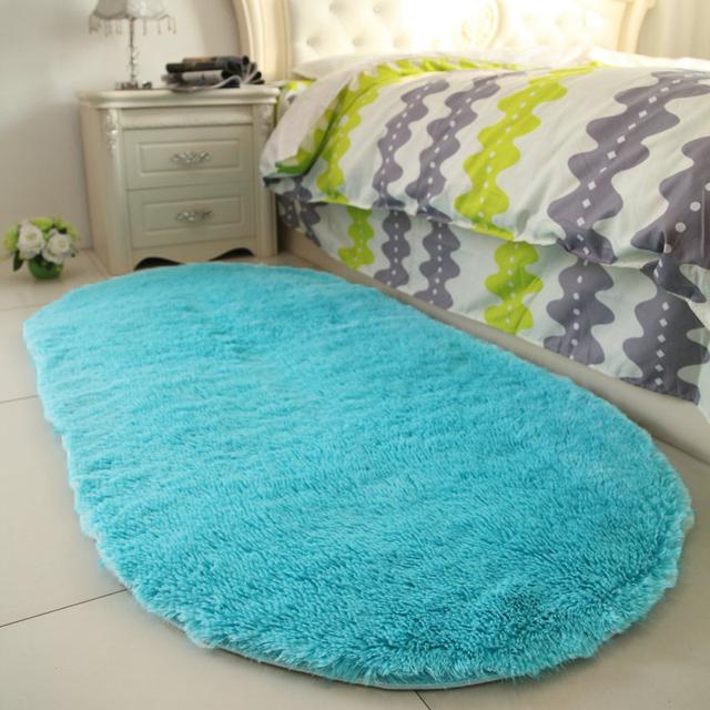 Tapete de pelúcia macio de pele de carneiro para quarto, almofada de lã de imitação, tapete de cabeceira de pelo longo, almofada de sofá, tapetes de pele para sala de estar