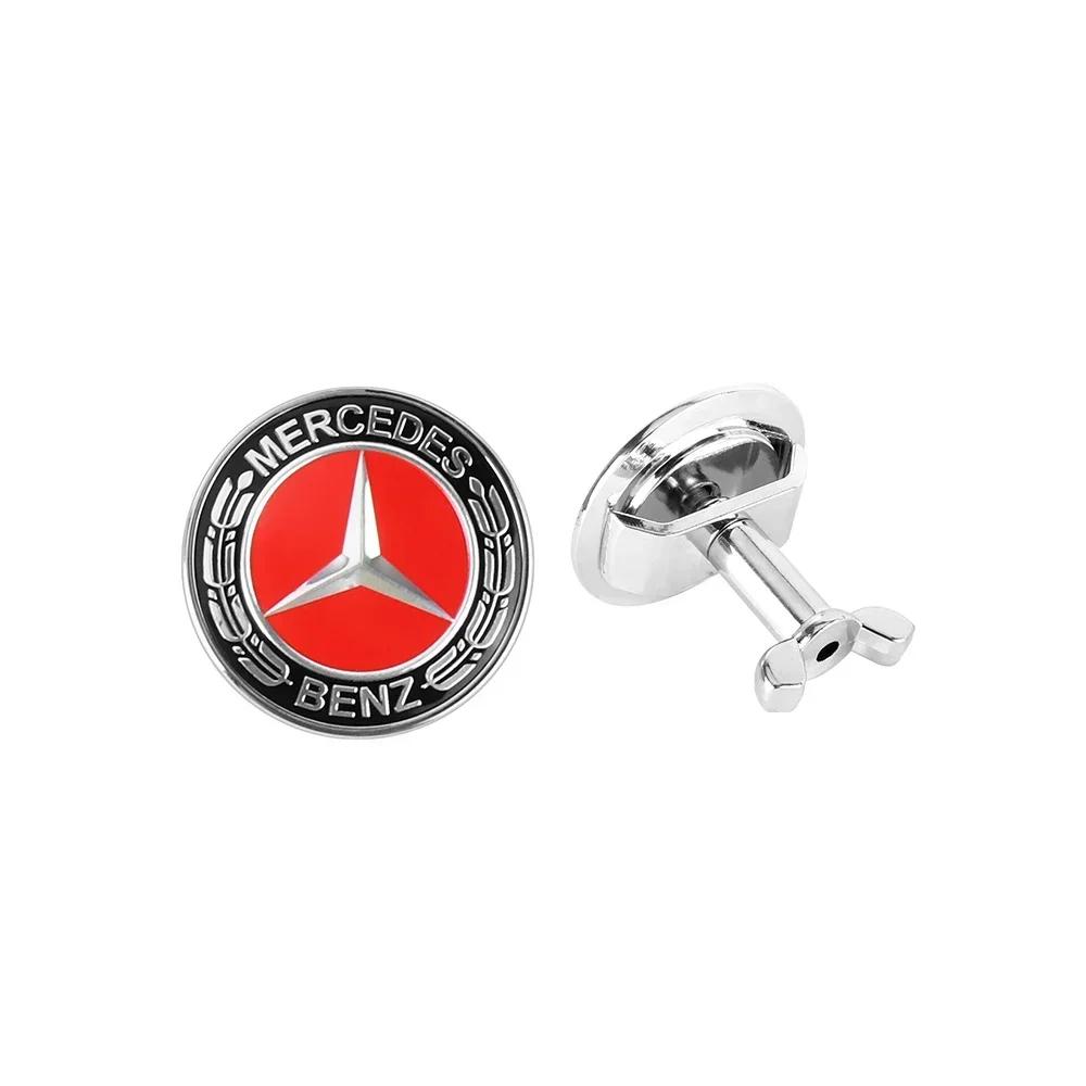 Autoaufkleber Für Mercedes Benz 42MM Auto Frontklappen-Emblem-Abdeckungen Auto-Dekorationszubehör Für Mercedes Benz AMG A B C D M S R