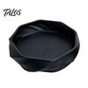 Black White Gray Desktop Trinket Tray 3D Printed Swirl Geometric Decorative Tray, Storage Dish, Multifunctional PLA Plastic Multipurpose Container