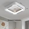 Intelligent Dimming Lighting Fan Household Energy Saving Bladeless Ceiling Fan Light 6 Speed Frequency Conversion Fan Lamp