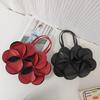 Unique Three-dimensional Flower Handbag High-end One-shoulder Cross-body Bag PU Shell Trendy Women's Tote