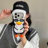 Sunglasses Penguin 3D Phone Case for iPhone 13/14/15 & 17 Pro Max