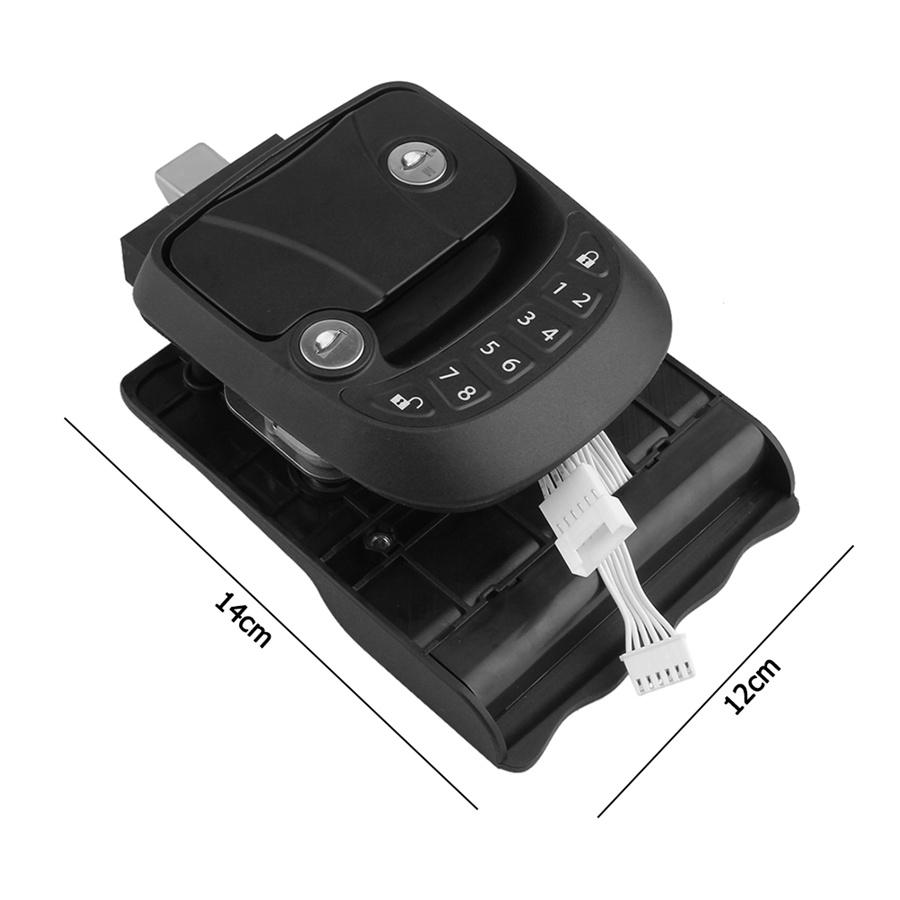 RV Keyless Entry Door Lock Latch Handle RV Door Lock With Integrated Keypad + Key Fob