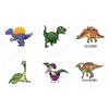 500pcs/Roll Dinosaur Cartoon Stickers Cool Animal Decals DIY Guitar Luggage Scrapbook Waterproof Graffiti Seal Label Sticker Toy