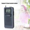 HRD-104 1.3 inch LCD Digital Display Pocket AM FM Radio with 40mm Driver Speaker