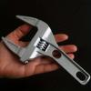 Multi Functional Bathroom Water Heating Wrench, Large Opening Aluminum Alloy Short Handle Adjustable Wrench, Water Pipe Faucet W