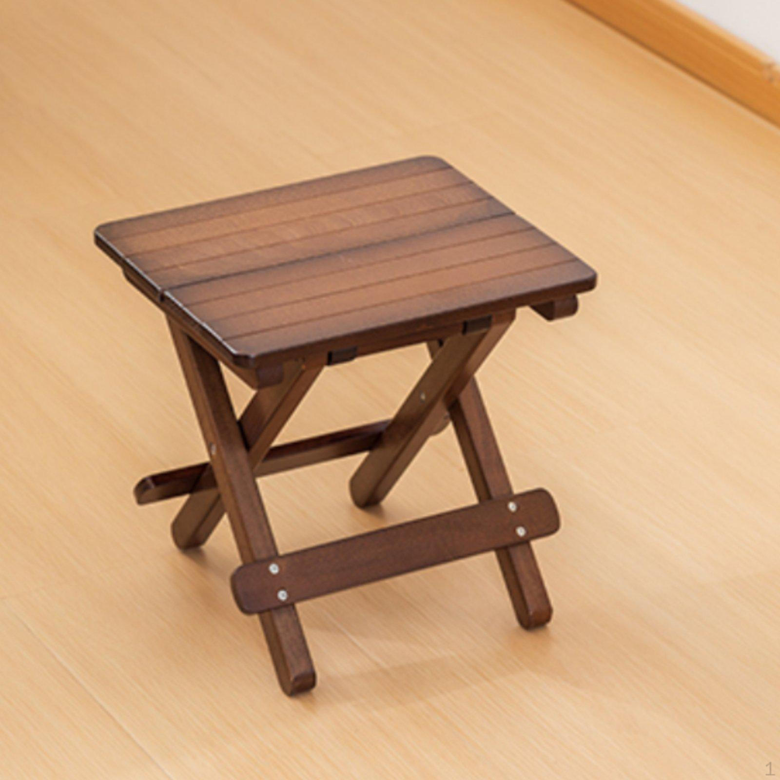 Foldable Wooden Stool Design XShaped Frame