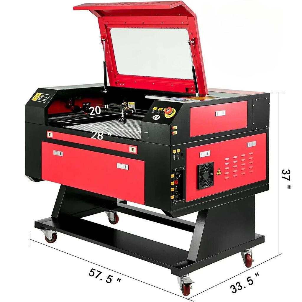 80W CO2 Laser Engraver 20x28in Engraving Cutting Machine Ruida 7050 w/ Parts