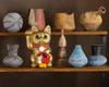 Glückskatze Waraku Medetai Rechte Hand Katze Glückskatze Maneki Katze Glücksbringer Feng Shui Ornament Opferbox Gold (M-SIZE Gold) Erhaben/Pottery_Lucky (tai_M